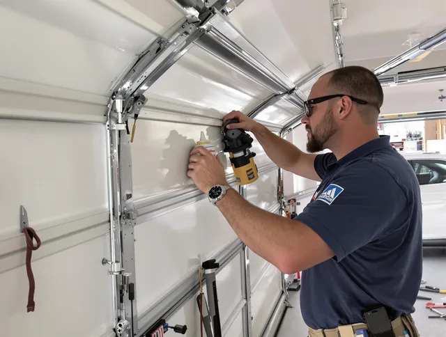 South Pasadena Garage Door Repair technician quieting a noisy garage door in South Pasadena