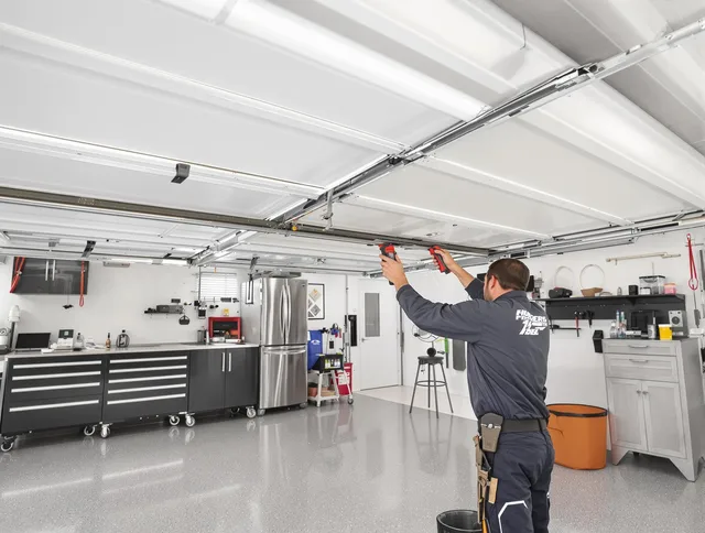 Overhead garage door repair service by South Pasadena Garage Door Repair in South Pasadena